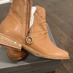Beek Tan Ankle Booties